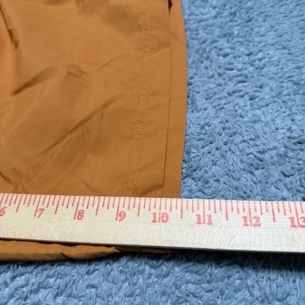 Howler Brothers Horizon Hybrid Shorts Mens 35 Orange Quick Dry Hiking Drawstring